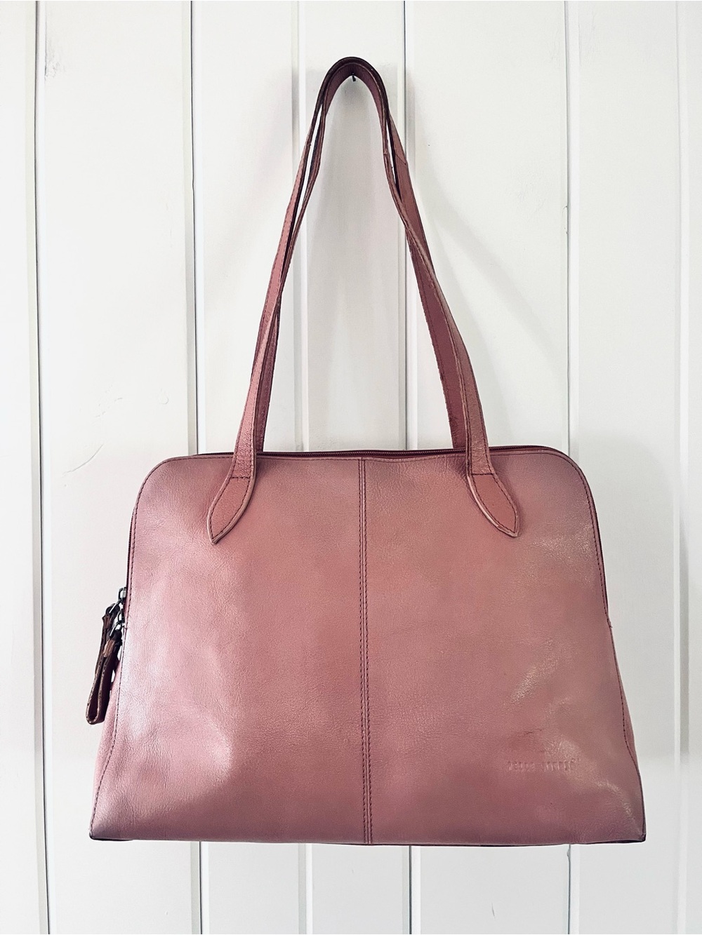Pelle Studio Vintage Dusty Rose Leather Tote Bag